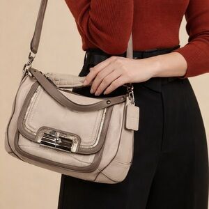 COACH 16803 Kristen Spectator Ivory Leather LIKE NEW